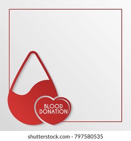 Blood donation card template