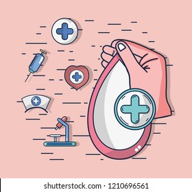 blood donation cartoon