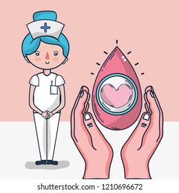 blood donation cartoon
