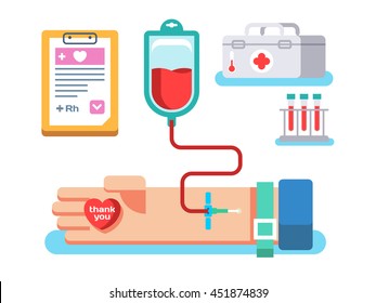 Blood donation concept