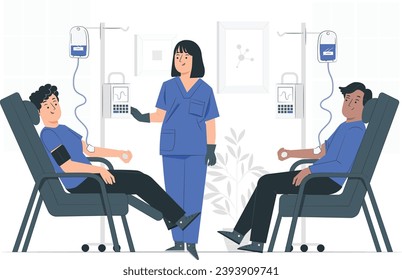 blood donation concept illustration vector