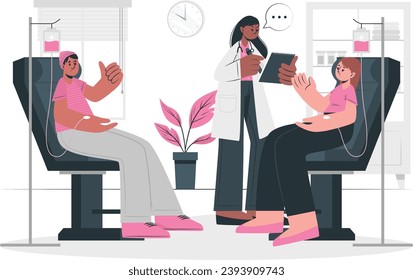 blood donation concept illustration vector