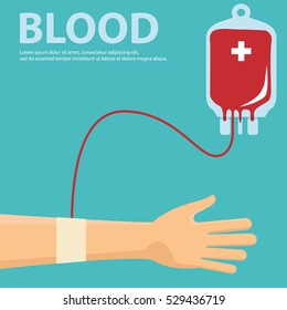 Blood Donation Concept Vector