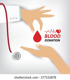 blood donation concept. Vector illustration.