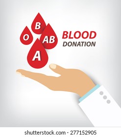 blood donation concept. Vector illustration.