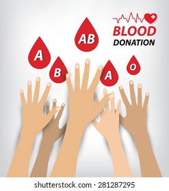 blood donation concept. Vector illustration.