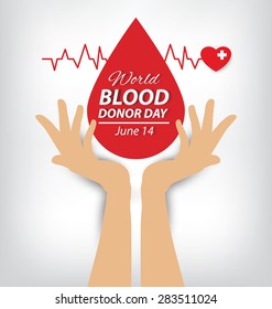 blood donation concept. Vector illustration.