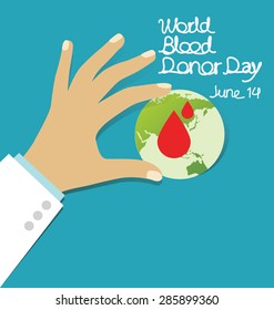 blood donation concept. Vector illustration.