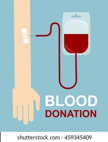 Blood Donation Design Medical Healthcare Concept Stock Vector (Royalty ...