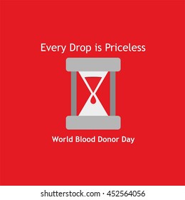 Blood Donation Design Template. Vector Illustration. Save Life and Be a Hero.
