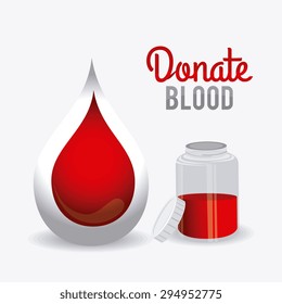 Blood donation design, vector illustration eps 10.