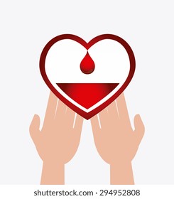 Blood donation design, vector illustration eps 10.