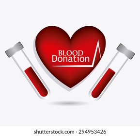 Blood donation design, vector illustration eps 10.