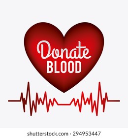 Blood donation design, vector illustration eps 10.