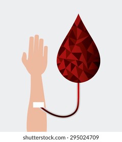 Blood donation design, vector illustration eps 10.