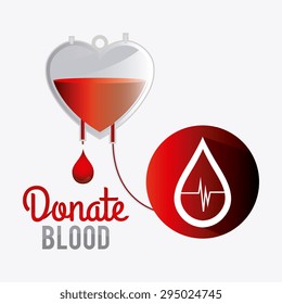 Blood donation design, vector illustration eps 10.