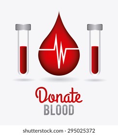Blood donation design, vector illustration eps 10.