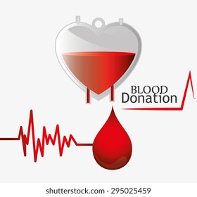 Blood donation design, vector illustration eps 10.