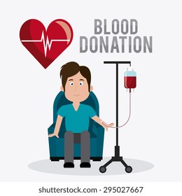 Blood donation design, vector illustration eps 10.