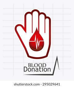 Blood donation design, vector illustration eps 10.