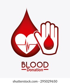 Blood donation design, vector illustration eps 10.