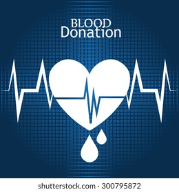 Blood donation design, vector illustration eps 10.