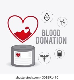 Blood donation design, vector illustration eps 10.
