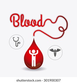 Blood donation design, vector illustration eps 10.