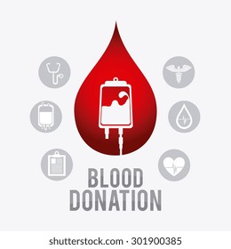 Blood donation design, vector illustration eps 10.