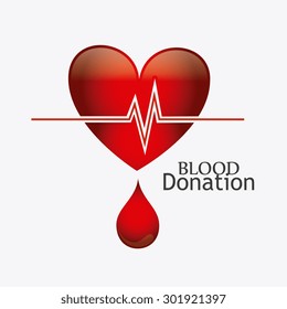 Blood donation design, vector illustration eps 10.