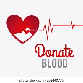 Blood donation design, vector illustration eps 10.