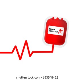 Blood donation design vector template