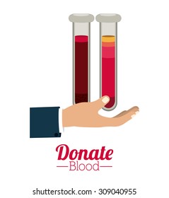 Blood donation digital design, vector illustration eps 10