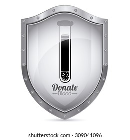 Blood donation digital design, vector illustration eps 10