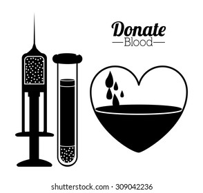 Blood donation digital design, vector illustration eps 10