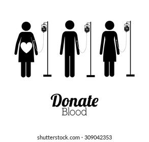 Blood donation digital design, vector illustration eps 10