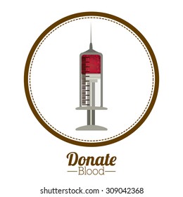 Blood donation digital design, vector illustration eps 10