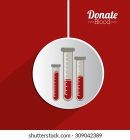 Blood donation digital design, vector illustration eps 10