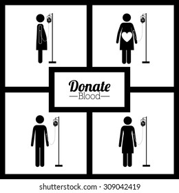 Blood donation digital design, vector illustration eps 10