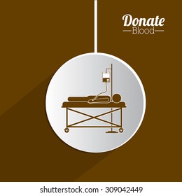 Blood donation digital design, vector illustration eps 10