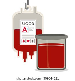 Blood donation digital design, vector illustration eps 10
