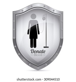 Blood donation digital design, vector illustration eps 10