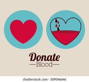 Blood donation digital design, vector illustration eps 10
