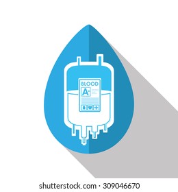 Blood donation digital design, vector illustration eps 10