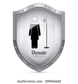 Blood donation digital design, vector illustration eps 10