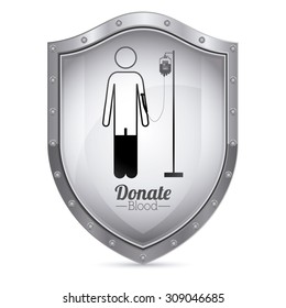 Blood donation digital design, vector illustration eps 10