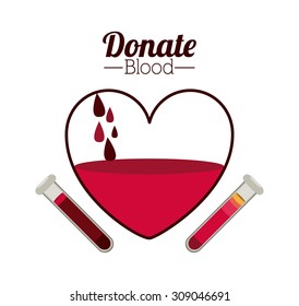 Blood donation digital design, vector illustration eps 10