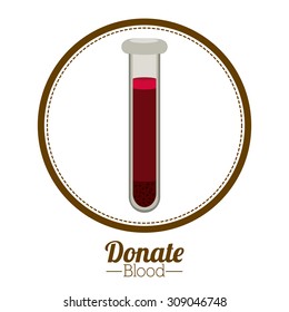 Blood donation digital design, vector illustration eps 10