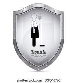 Blood donation digital design, vector illustration eps 10