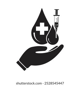 blood donation, donate icon vector illustration